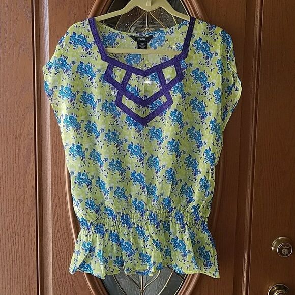 Rock 47 by wrangler  sheer top Sz. XXL NWT - Picture 1 of 4